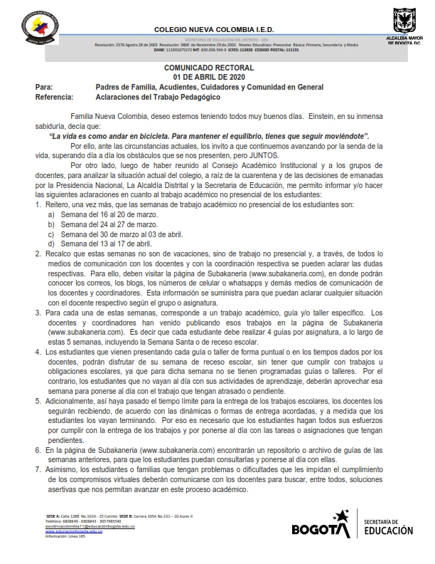 COMUNICADO RECTORA A PADRES 01 ABRIL 001