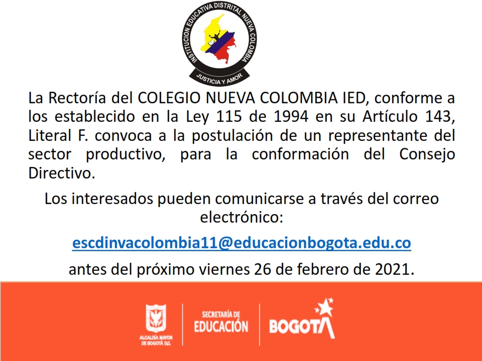 Convocatoria Sector Productivo 001