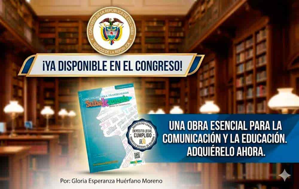 Documento oficial de depósito legal del libro Comunicar para transformar registrado en la Biblioteca del Congreso de la República de Colombia